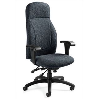 Global Total Office High Back Multi Tilter Office Chair with T Arms 3670 3