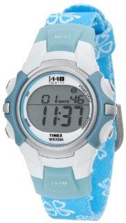 Timex Women's T5G891 1440 Sports Digital Blue Floral Fabric Strap Watch Timex Watches
