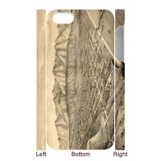 Designyourown Case panoramic map Iphone 5 Cases Hard Case Cover the Back and Corners SKUiphone5 98296 Cell Phones & Accessories