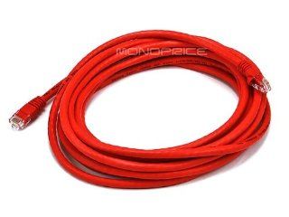 Monoprice 14 Feet 24AWG Cat6 550MHz UTP Ethernet Bare Copper Network Cable, Red (102311) Computers & Accessories