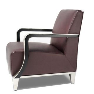 Bellini Modern Living Marbella Leather Arm Chair MARBELLA X Color Black