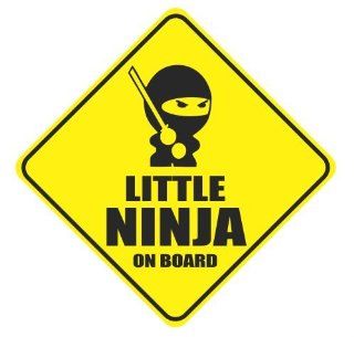 Little ninja on board funny vinyl decals bumper stickers Automotive