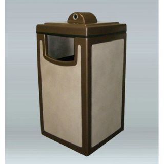 Allied Molded Products Pahokee Trash/Ash Receptacle with Hide A Butt 7S2044HAB