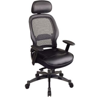 Office Star SPACE Deluxe Matrex High Back Mesh Executive Chair with Arms 2500