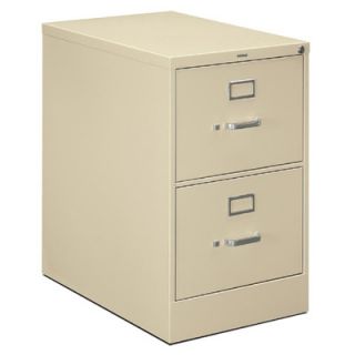 HON H320 Series 18.25 W x 26.5 D 2 Drawer  File Cabinet H322C Finish Putty