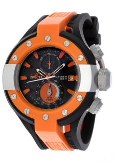 Invicta 13063  Watches,Mens S1 Rally Chronograph Black Dial Black & Orange Polyurethane, Chronograph Invicta Quartz Watches