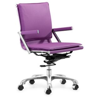 dCOR design Lider Plus Mid Back Office Chair 215212 Finish Purple