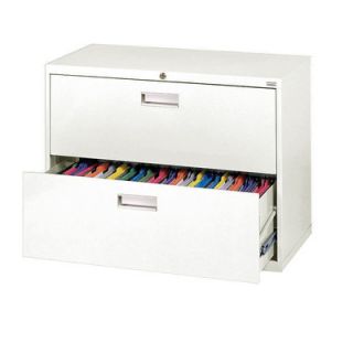 Sandusky 600 Series 2 Drawer  File Cabinet LF6A362 Finish White
