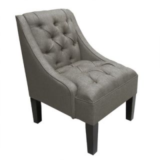 Skyline Furniture Tufted Swoop Armchair 79 1 Color Grey