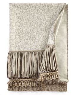 Lace & Ruched Silk Throw, 54 x 72   Sweet Dreams