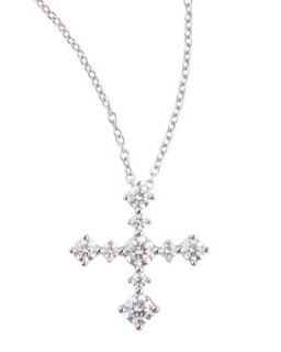 Anniversary Collection Diamond Cross Pendant Necklace, E/VS1, 0.62 TCW   Maria