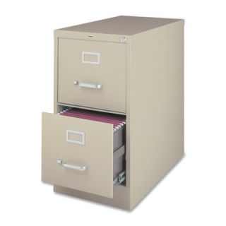 Lorell 2 Drawer  File Cabinet 6066 Finish Putty