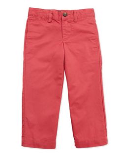 Suffield Crinkled Cotton Pants, Red, Boys 4 7   Ralph Lauren Childrenswear