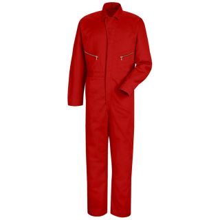Red Kap 50 Mens Red Long Sleeve Coveralls