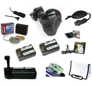 Opteka Pro Shooter Accessory Kit with Battery Grip, Extra Batteries, Filters, Remote, Case, & More for the Canon EOS 20D, 30D, 40D, & 50D Digital SLR Cameras  Camera & Photo