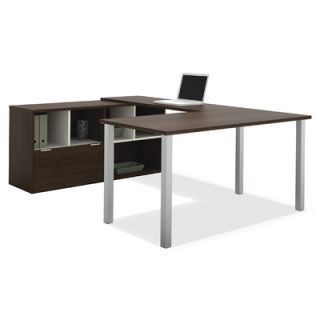 Bestar Contempo U Shaped Desk with Storage Hutch 50853 60 / 50853 78 Finish 