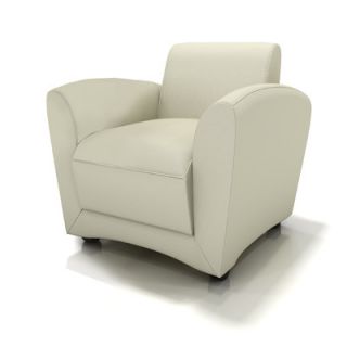 Mayline Santa Cruz Leather Mobile Lounge Chair VCCM ALM / VCCM BLK Color Almond