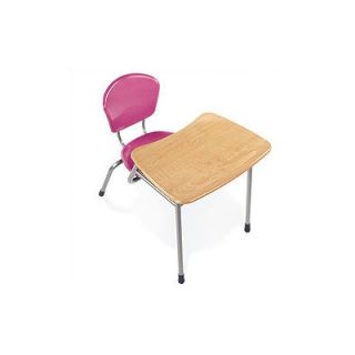Virco Zuma 32.5 Recycled Wood Combo Chair Desk ZFRDCOMBONBR