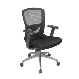 Office Star ProGrid High Back Chair with Adjustable Arms 511343AT