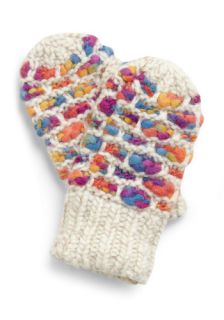 Ready for Confetti Mittens  Mod Retro Vintage Gloves