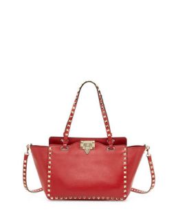 Rockstud Mini Tote Bag, Red   Valentino