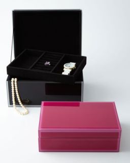 Large Glass Jewelry Box   Wolf Designs