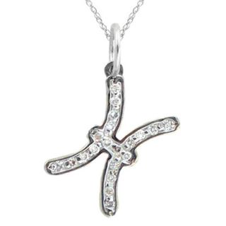 10 CT. T.W. Diamond Pisces Charm Pendant in 10K White or Yellow Gold