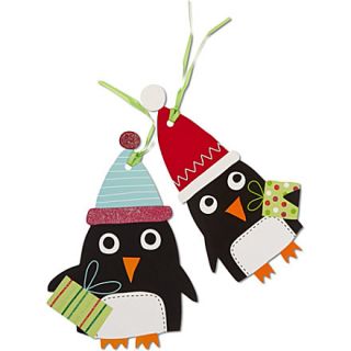 CHRISTMAS   Jumbo penguin gift tags