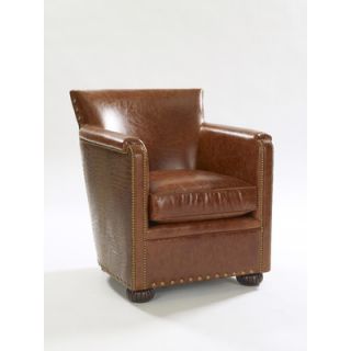 Leathercraft Tahoe Leather Club Chair Tahoe Chair Capri Walnut/Florida Croc B