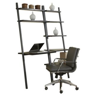 Jesper Office Parson Ladder Five Shelf Bookcase with Writing Desk XB3071D B22