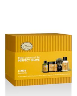 Mens 4 Elements of the Perfect Shave Full Size Kit, Lemon   The Art of Shaving