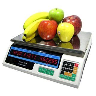 60 Lb Digital Price Computing Food Scale Produce Meat Kitchen & Dining