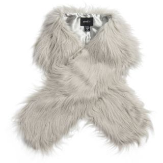 Unreal Fur Faux Fur Fur Go Scarf   Grey      Clothing