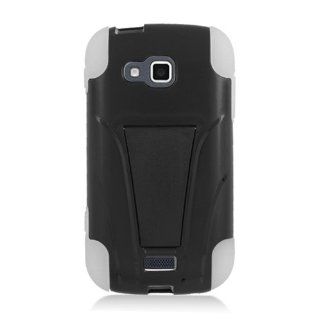 Samsung ATIV Odyssey i930 SCH I930 Y Jack White Black Stand Hard Soft Gel Dual Layer Case YSTWHBK Cell Phones & Accessories