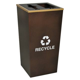 Ex Cell Metal Products Metro Indoor Recycling Receptacle RC MTR 34 COMBO HCPR