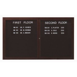 AARCO Outdoor Enclosed Aluminum Directory with Wood Look Finish OADC / W