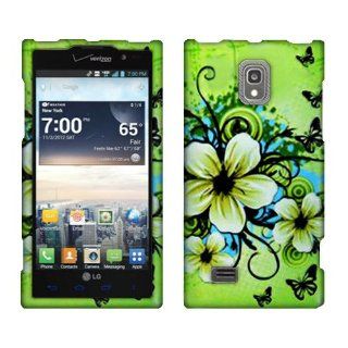 Hard Snap On Crystal Protector Cover Case For LG Spectrum 2 VS930   Hawaiian Flowers Cell Phones & Accessories