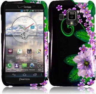 For Pantech Perception ADR930L Hard Design Cover Case Green Flower Accessory Cell Phones & Accessories