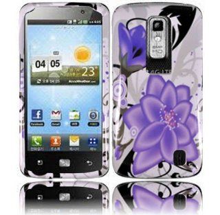 Violet Lily Hard Case Cover for LG Nitro HD P930 Cell Phones & Accessories