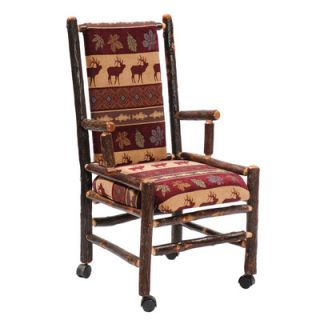 Fireside Lodge Hickory Executive Fabric Arm Chair 88120