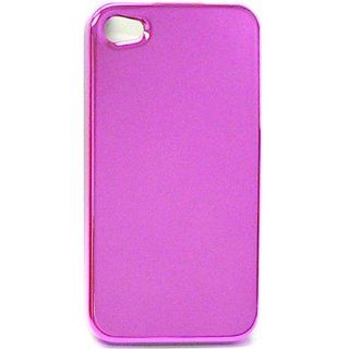 1 PIECE ACCESSORY CASE COVER FOR APPLE IPHONE 4 4S ELECTROPLATE SHINING HOT PINK Cell Phones & Accessories