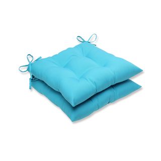 Pillow Perfect Outdoor Veranda Turquoise Wrought Iron Seat Cushion (set Of 2)