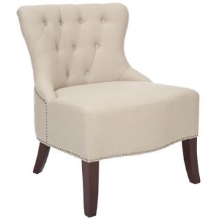 Safavieh Zachary Tufted Living Room Side Chair HUD8219A Finish Beige