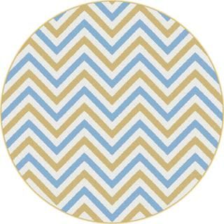 Metro 1014 Mutlicolored Contemporary Area Rug (710 Round)