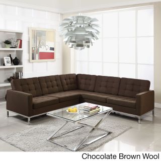 Wool L shaped Sectional Sofa