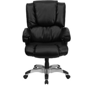 FlashFurniture High Back Overstuffed Executive Chair with Rolled Upholstered 