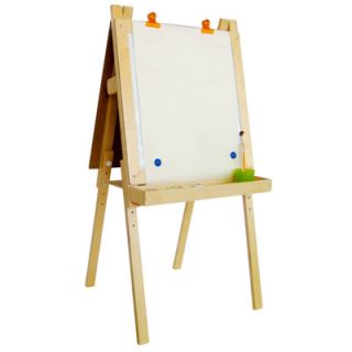 A+ Child Supply Economy Magnetic Easel with Black / Dry Erase Board F8148