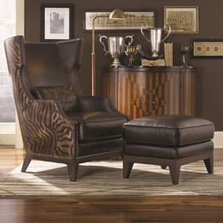 Simon Li Forbes Accent Chair and Ottoman H056 2ASER