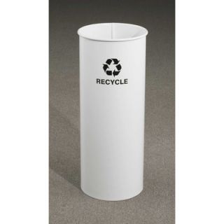 Glaro, Inc. RecyclePro Single Stream Open Top Recycling Receptacle RO 1127 WH