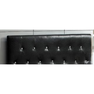Hokku Designs Jermaine Upholstered Headboard IDF 7949 Finish Black, Size Fu